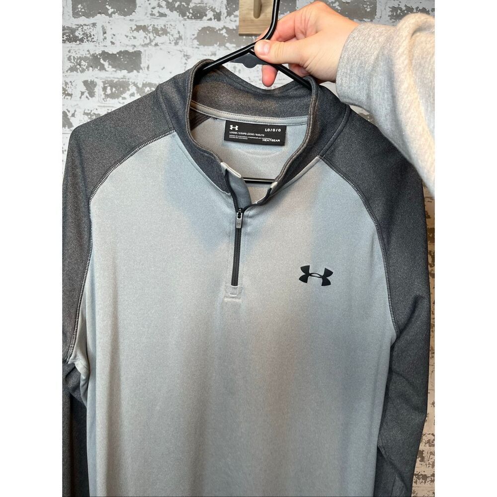 Under armour | men two tones gray 1/4 zip pullover